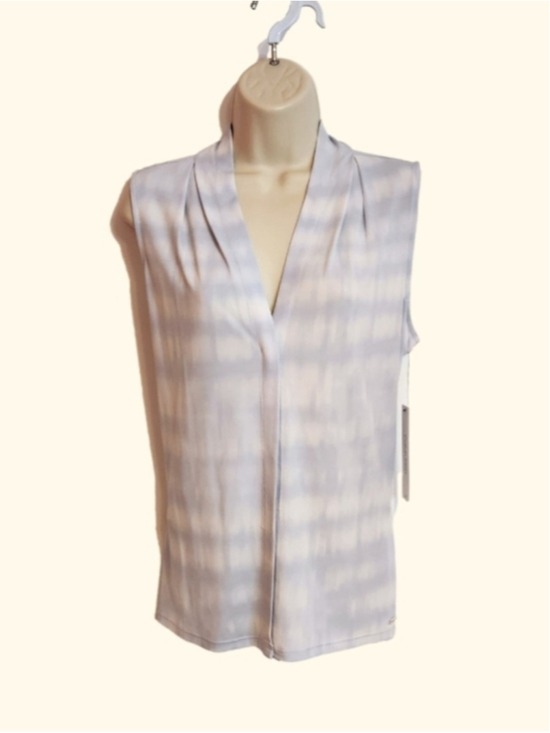 Calvin Klein Tops - Calvin Klein Blue Tie Dye Sleeveless Blouse Large